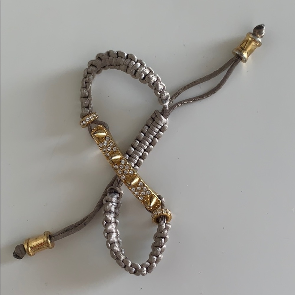 Gray & gold bracelet